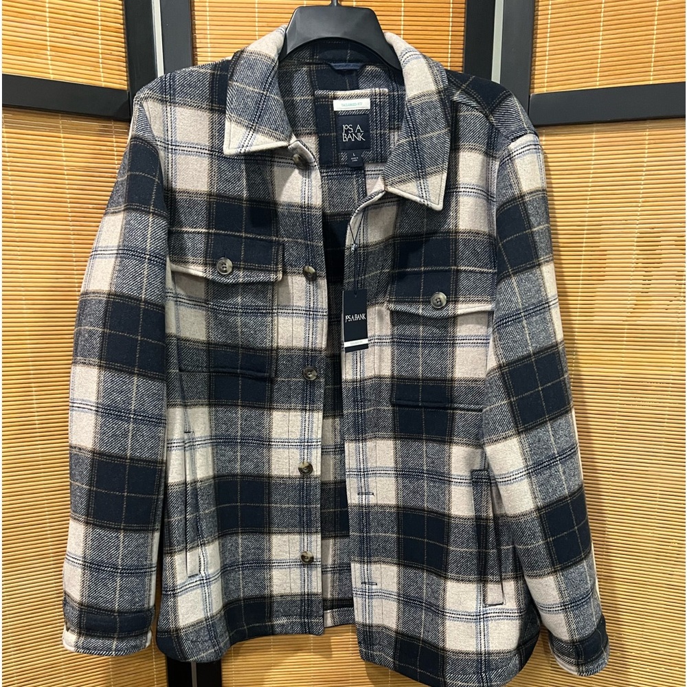 Jos.A.Bank men’s plaid coat NWT
